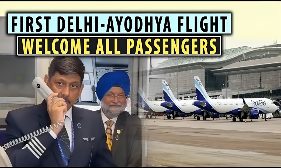 First IndiGo Flight Takes Off From Delhi To Ayodhya