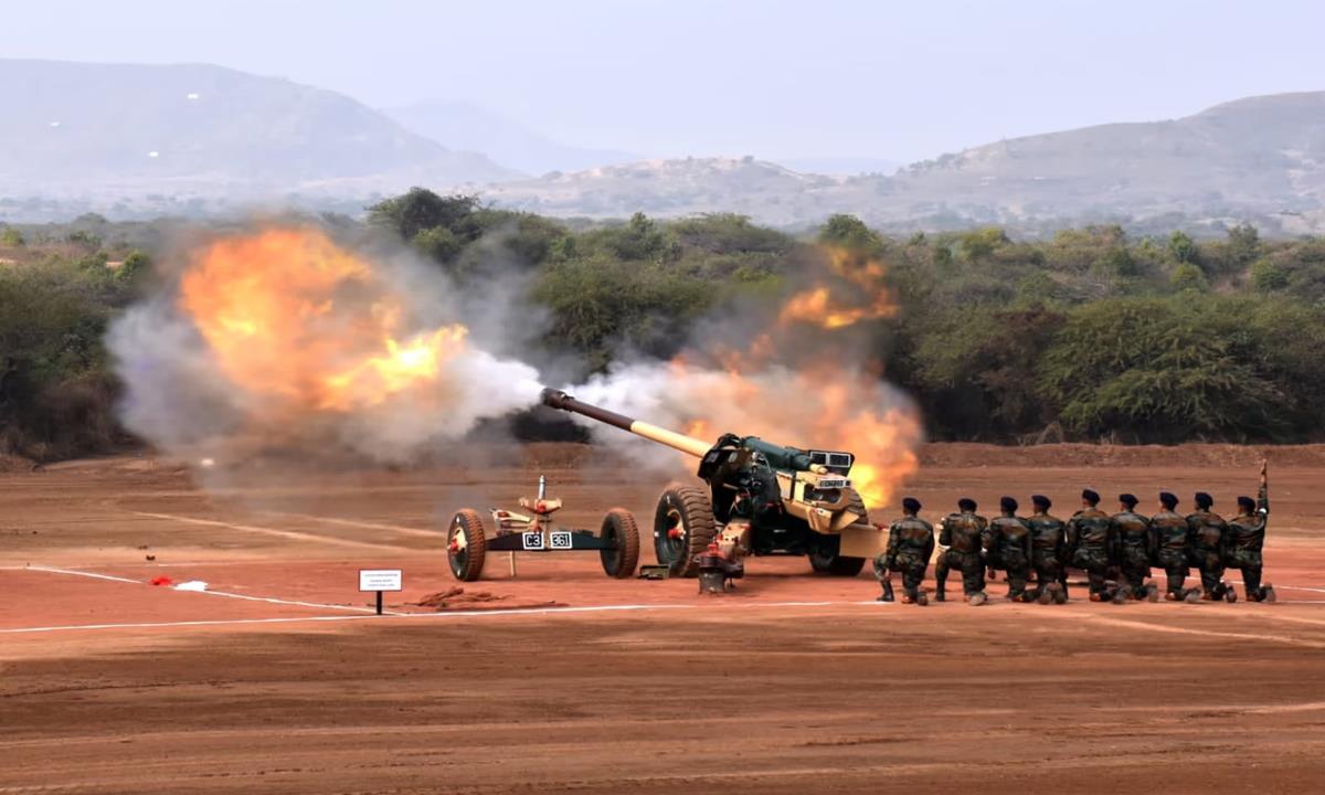 Indian Army Performs Firepower Show ‘Exercise Topchi’ On Army Day