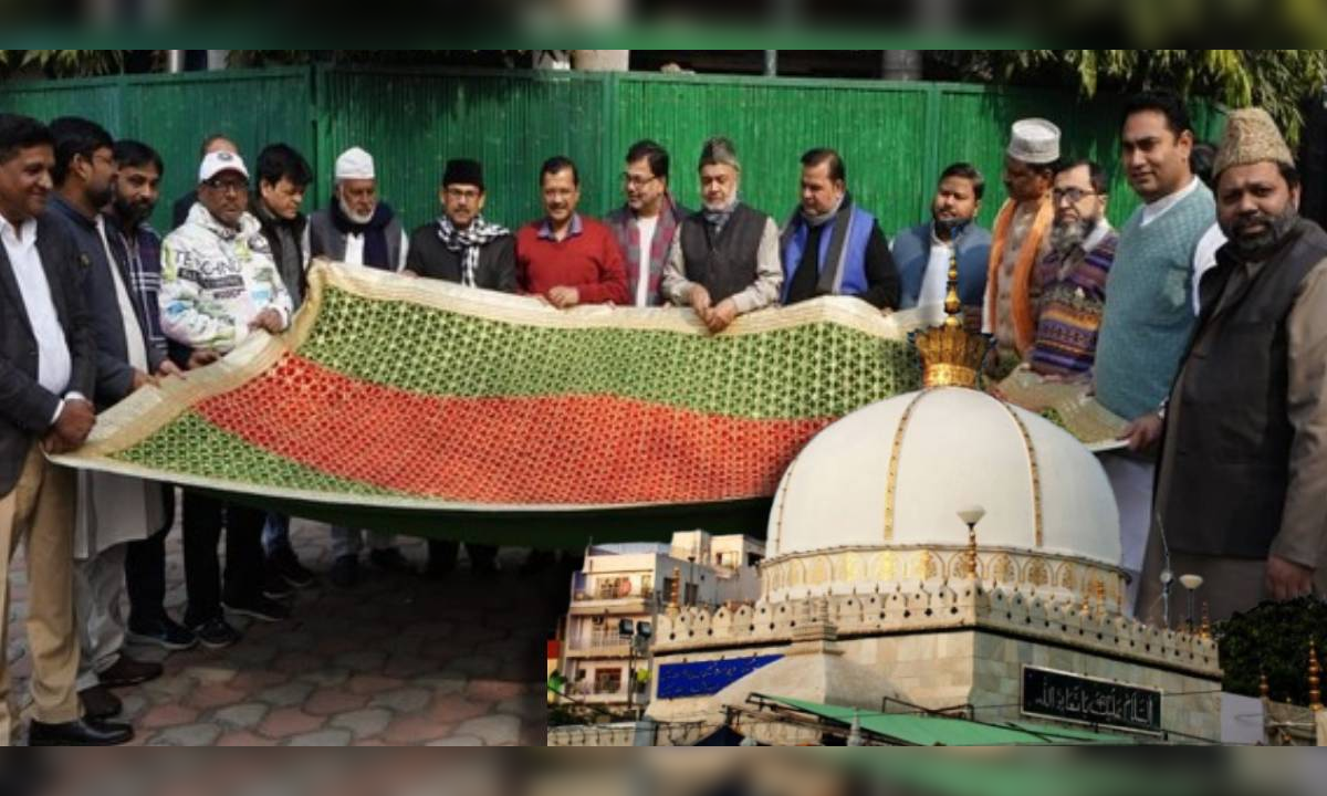 Arvind Kejriwal Offers Sacred Chadar For Ajmer Sharif Dargah