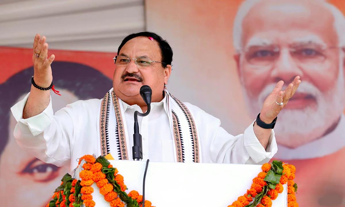 Nadda Unveils BJP Office In Gandhinagar Ahead Of 2024 Lok Sabha Polls