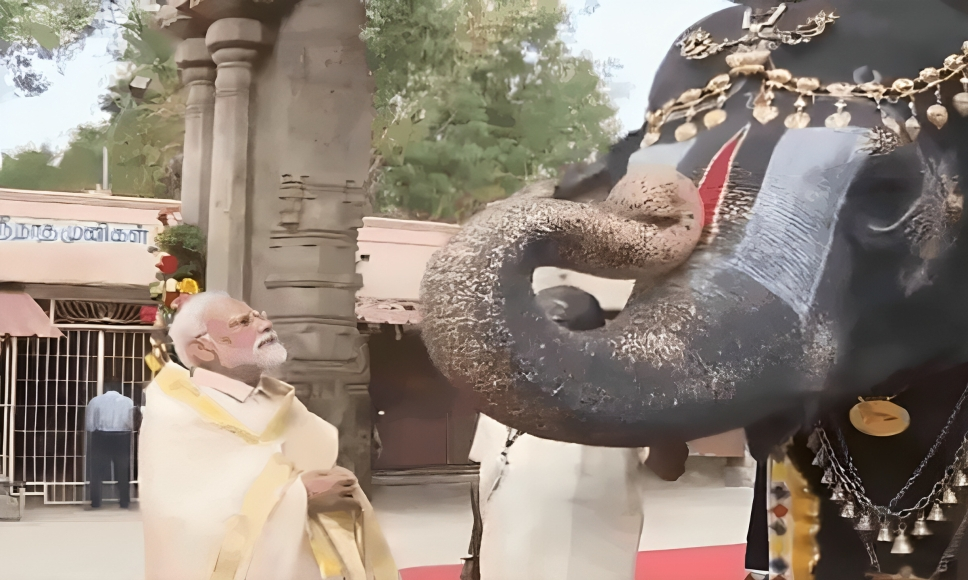 PM Modi Offers Special Prayers At Ranganatha Swamy Temple