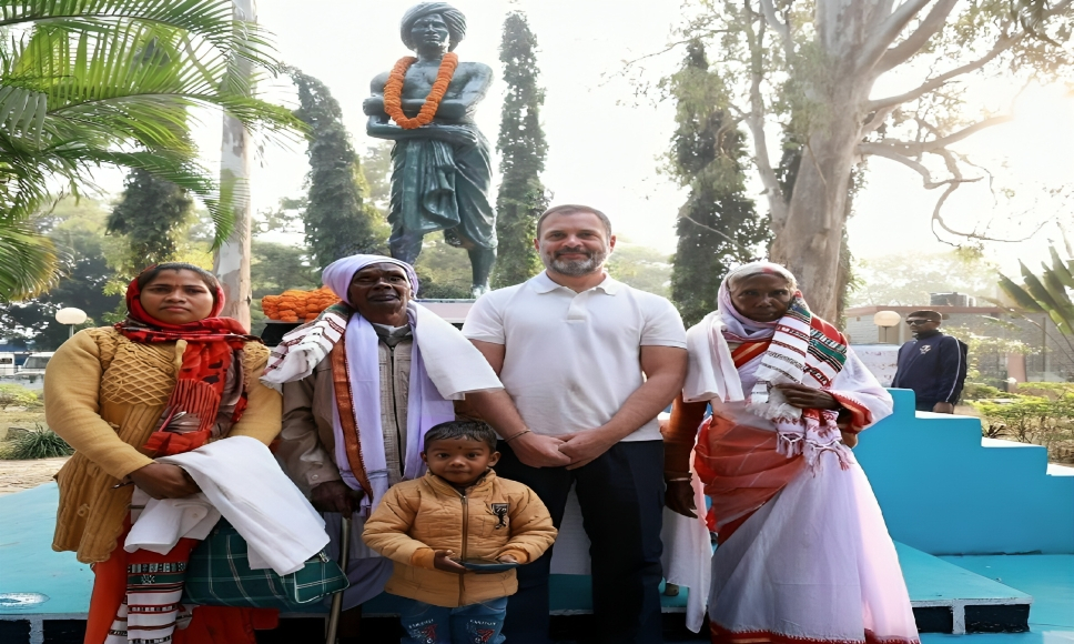 Rahul Gandhi pays homage to tribal leader Birsa Munda