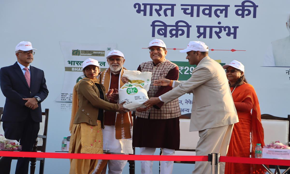 Union Minister Piyush Goyal Unveils ‘Bharat’ Rice At Rs 29 Per Kg