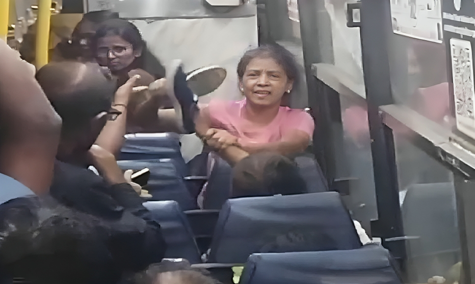 Viral: Women Attack Each Other With Shoes For Window Seat