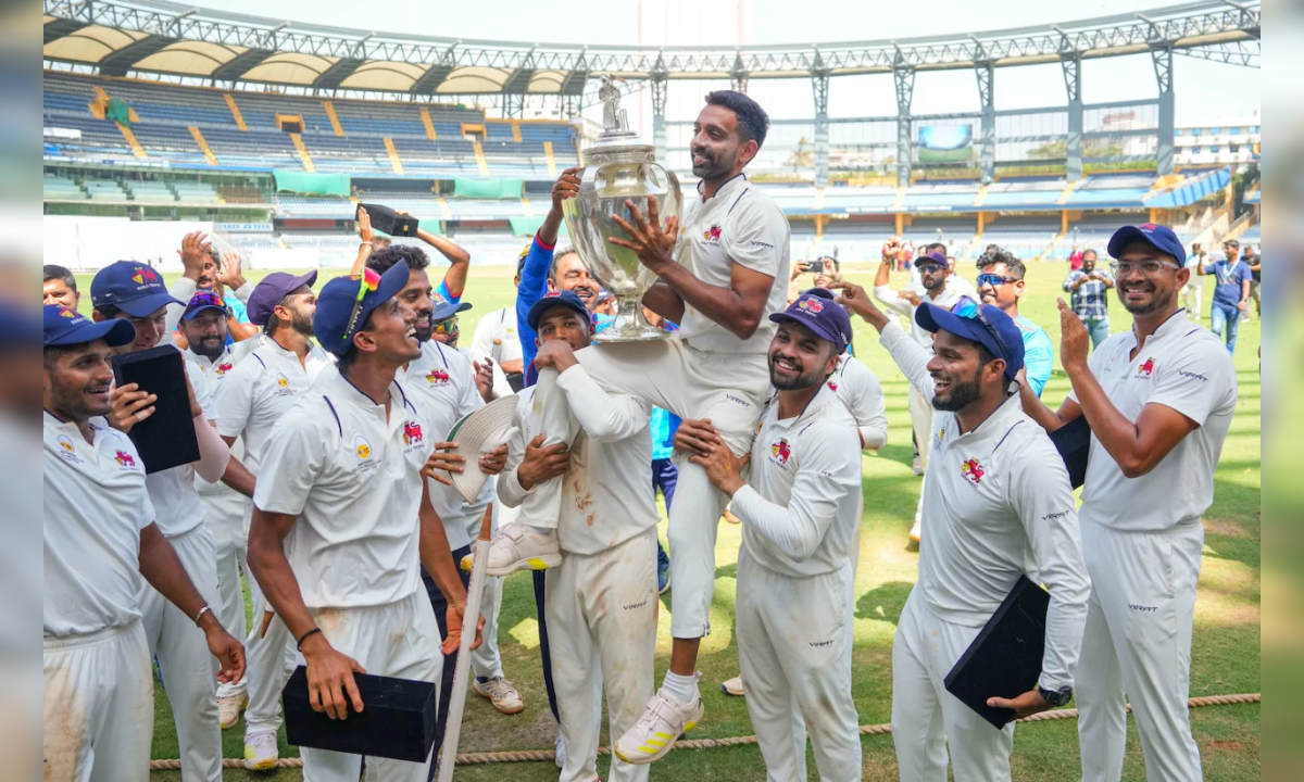 Mumbai Defeats Vidarbha By 169 Runs, Clinches 42nd Ranji Trophy Title